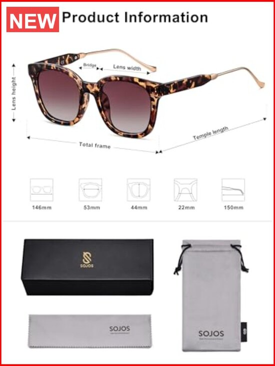 Classic Square Polarized Sunglasses UV400 Retro Trendy main image 6